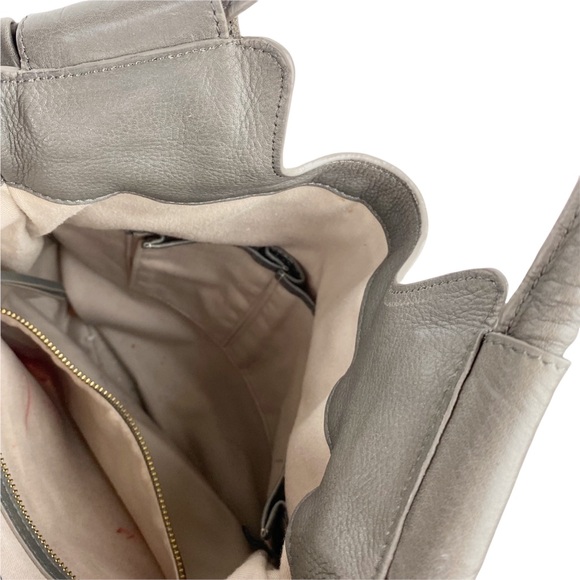 Foley & Corinna Lady Mid City Tote Taupe Tweed Leather Large - Picture 9 of 13